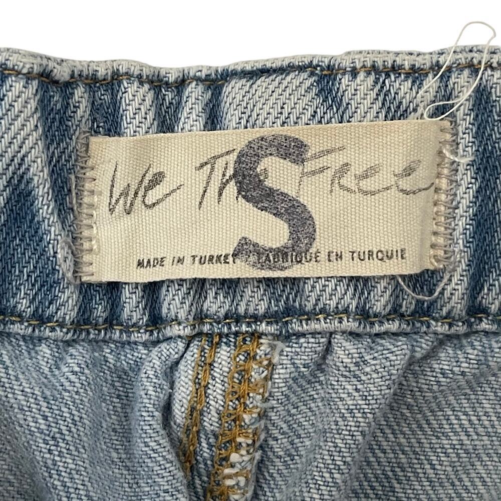 We The Free The Maggie Mid-Rise Straight Cargo Jeans - Light Wash - Size S - Picture 7 of 8